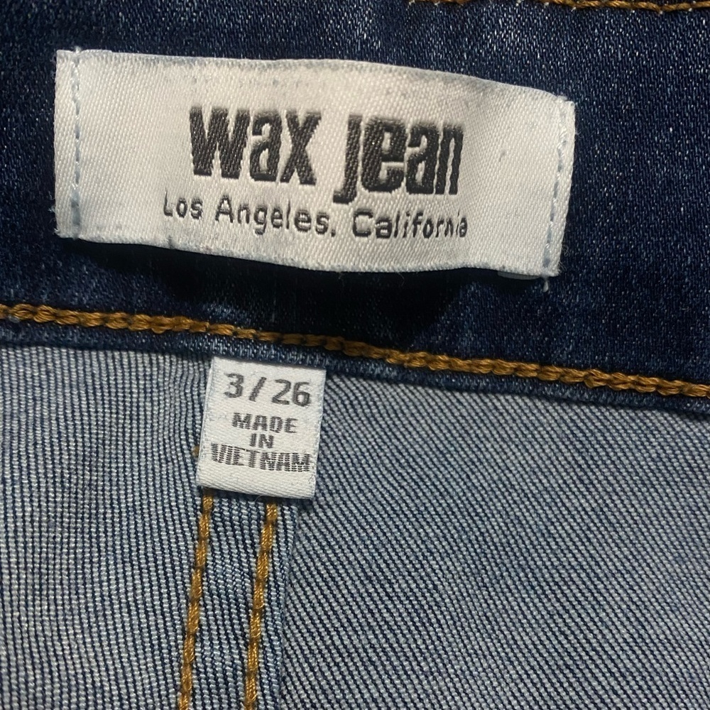 Wax Jean Women's Skinny Jeans in Deep Blue - Picture 10 of 11